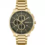 BOSS Vyriškas Laikrodis 1514190 44mm Mėlynas Ciferblatas Ruda Odinė Juosta Chronografas Kvarcinis