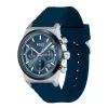 BOSS Vyriškas Laikrodis 1514243 41mm Nerūdijantis Plienas Mėlynas Ciferblatas Chronografas