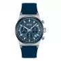 BOSS Vyriškas Laikrodis 1514243 41mm Nerūdijantis Plienas Mėlynas Ciferblatas Chronografas