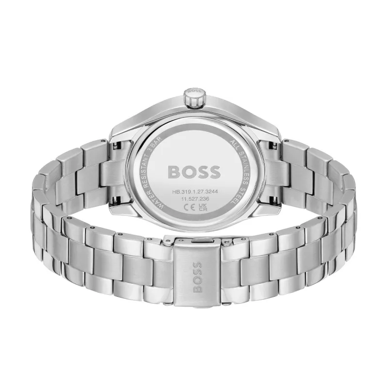 BOSS Peak Unisex Quartz Watch 38mm Stainless Steel Black Dial