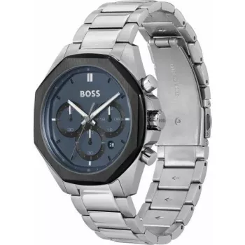 BOSS Skymaster vyrų chronografinis laikrodis 1514015 43mm nerūdijantis plienas mėlynas ciferblatas