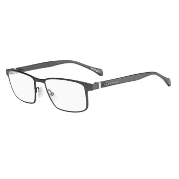 BOSS akiniai BOSS1119ITSR8 Vyriški stačiakampio rėmo acetatiniai UV400 pilki lęšiai 56/18/140 mm