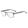 BOSS akiniai BOSS1119ITSR8 Vyriški stačiakampio rėmo acetatiniai UV400 pilki lęšiai 56/18/140 mm