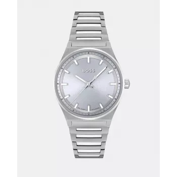 BOSS Unisex laikrodis 1502736 (32 mm) sidabrinis nerūdijančio plieno tinklelis