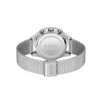 BOSS Velocity Vyriškas Chronografo Laikrodis 1513905 46mm Juodas Silikonas
