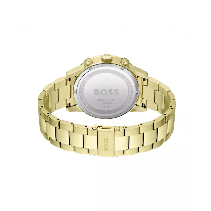 BOSS Watch Man 1513923 (46mm) - Mėlynas ciferblatas, nerūdijančio plieno chronografas