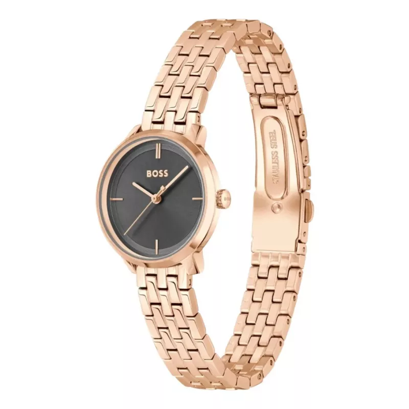 BOSS Women's 1502820 Quartz Watch 28mm Stainless Steel Mesh Silver