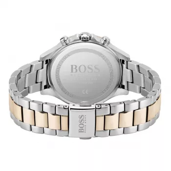 BOSS Moteriškas Laikrodis 1502564 38mm Nerūdijančio Plieno Tinklinė Apyrankė Sidabrinis