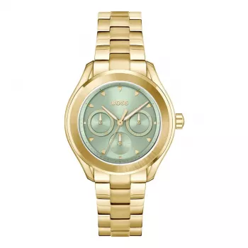 BOSS moteriškas laikrodis 1502745 38mm rožinio aukso nerūdijantis plienas