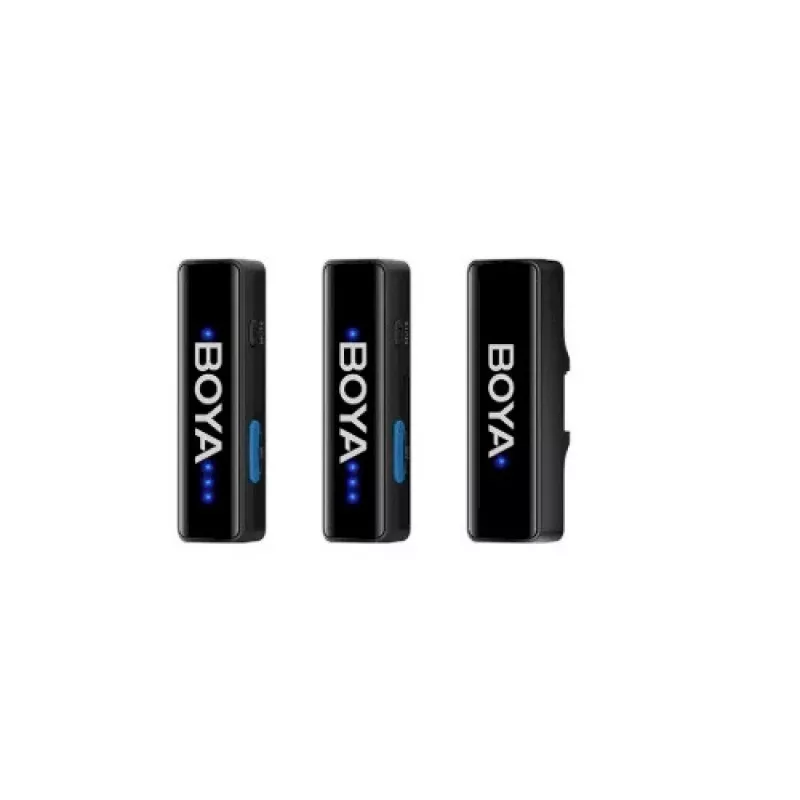 BOYA BOYALINK-2-C2 Dviejų kanalų belaidė mikrofonų sistema su USB-C ir 3,5 mm išvestimi