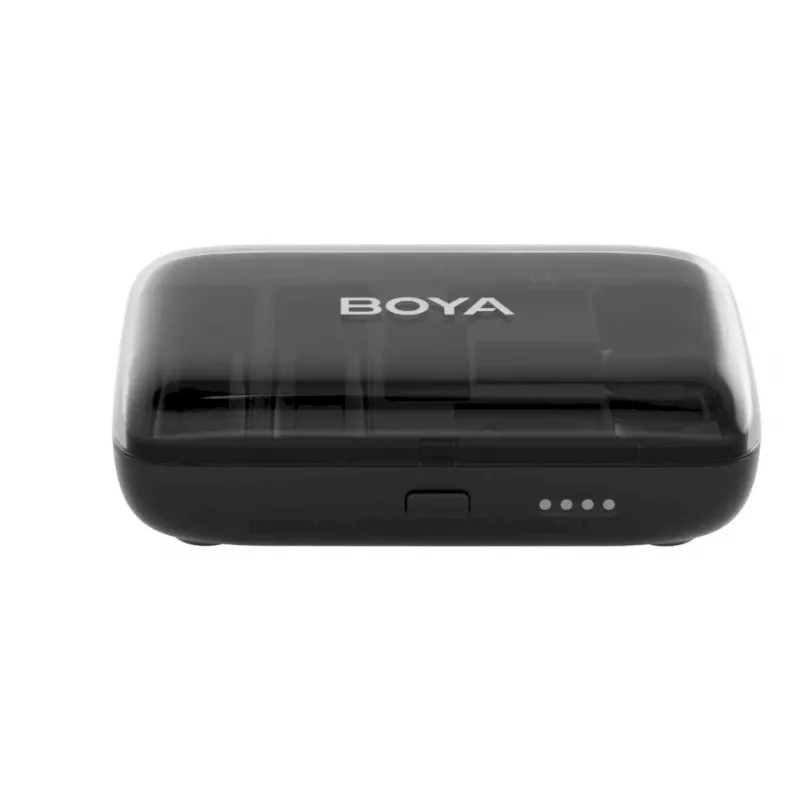 BOYA BOYALINK-TX Belaidė mikrofono sistema, 2.4GHz, 1 imtuvas ir 2 siųstuvai, itin ilga baterijos veikimo trukmė, juoda