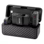 BOYA BOYAMIC 2-02 Belaidė mikrofono sistema 2.4GHz, AI triukšmo slopinimas, 2 imtuvai + 1 siųstuvas (USB-C) Juoda