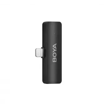 BOYA BY-V4D belaidė mikrofonų sistema su 4 siųstuvais ir 1 Lightning imtuvu (juoda)