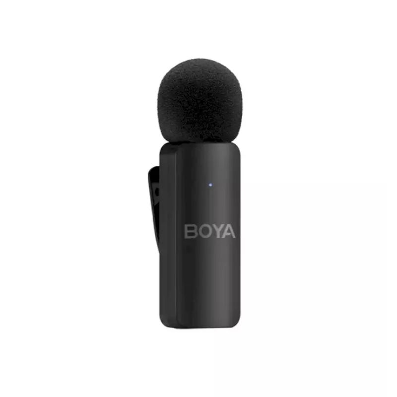 BOYA BY-V4D belaidė mikrofonų sistema su 4 siųstuvais ir 1 Lightning imtuvu (juoda)