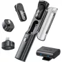 BOYA Magic-02 belaidžiai mikrofonai ausinės 2.4GHz USB-C/Lightning/3.5mm juoda
