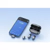 BOYA Mini 2-01 belaidė mikrofono sistema 2.4GHz su 2 siųstuvais ir 2 imtuvais (USB-C ir Lightning) juoda