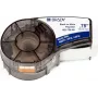 Brady M21-750-461 B-461 poliesterio ištisinė etikečių juosta, juoda ant baltos, 19,05 mm x 6,4 m, nuolatinis klijai 110933