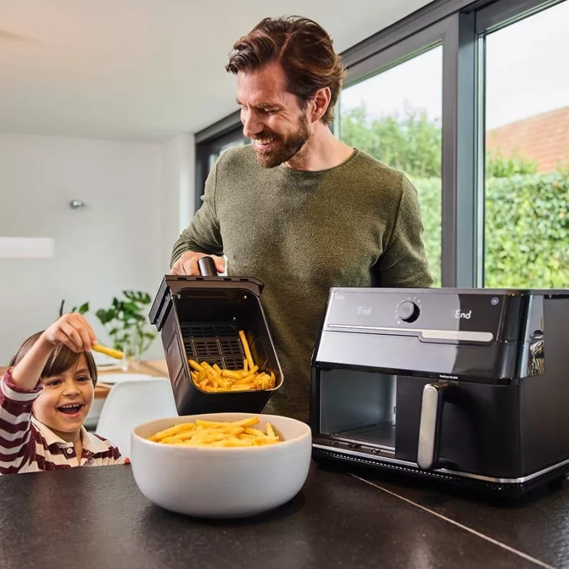 Braun Air Fryer TD5073IBK - 5,5 l skaitmeninis oro gruzdintuvas, 1700 W, juodos spalvos