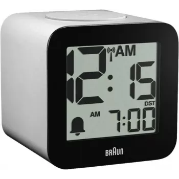 Braun BC 25 WP-DCF White Radio-Controlled Alarm Clock with Voice Output (60076)
