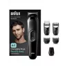 Braun MGK 3420 viskas viename daugiafunkcis kirpimo aparatas 6 viename rinkinys veidui, plaukams, nosiai ir ausims