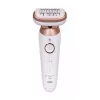 Braun Silk-épil 9 3D SES9-481 šlapias ir sausas belaidis epiliatorius su 40 pincetų, SensoSmart, Smartlight, trimeriu, baltas/rožinio aukso