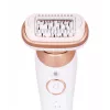 Braun Silk-épil 9 3D SES9-481 šlapias ir sausas belaidis epiliatorius su 40 pincetų, SensoSmart, Smartlight, trimeriu, baltas/rožinio aukso
