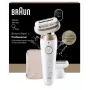 Braun Silk-épil 9 Flex 9-030 Epiliatorius Auksinis Baltas