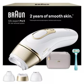 Braun Silk-expert 80851324 Šviesos plaukų šalintuvas Intense Pulsed Light (IPL) Baltas, Geltonas