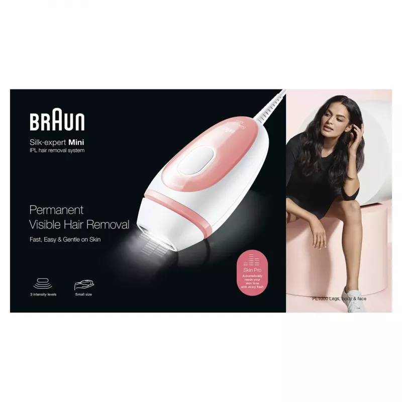 Braun Silk-expert PL1000 Light Hair Remover Intense Pulsed Light (IPL) Pink, White
