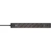 BRENNENSTUHL 6-ių lizdų ilgintuvas su 1x USB-C, 1x USB-A, apsauga nuo viršįtampių 13 500 A, 2 m kabelis, juoda/antracitas