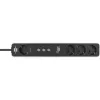 Brennenstuhl Connect Ecolor WLAN Smart Power Strip 4-Way (White/Black, 1.5 m Cable, Voice Control, Timer, App)