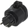 BRENNENSTUHL Connect WiFi Smart Plug WA 3600 XS03 Outdoor, Black, Voice Control, Timer, App