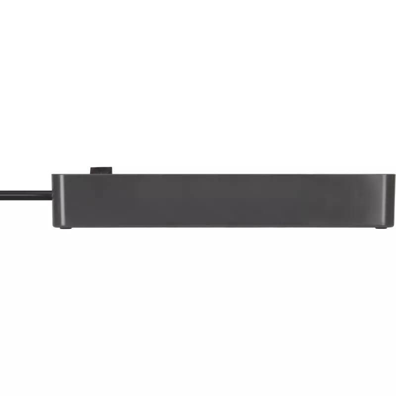 Brennenstuhl Ecolor 4-ių lizdų ilgintuvas su 2x USB-C, 1x USB-A, 1,5 m laidu, apsauginiu jungikliu, juoda/antracito spalva