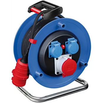 Brennenstuhl Garant CEE 1 kabelio ritė H07RN-F 5G2.5 20m 3 CEE lizdai IP44 juoda 400V 16A 1237990