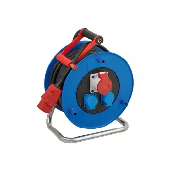 Brennenstuhl Garant CEE 1 kabelio ritė H07RN-F 5G2.5 20m 3 CEE lizdai IP44 juoda 400V 16A 1237990