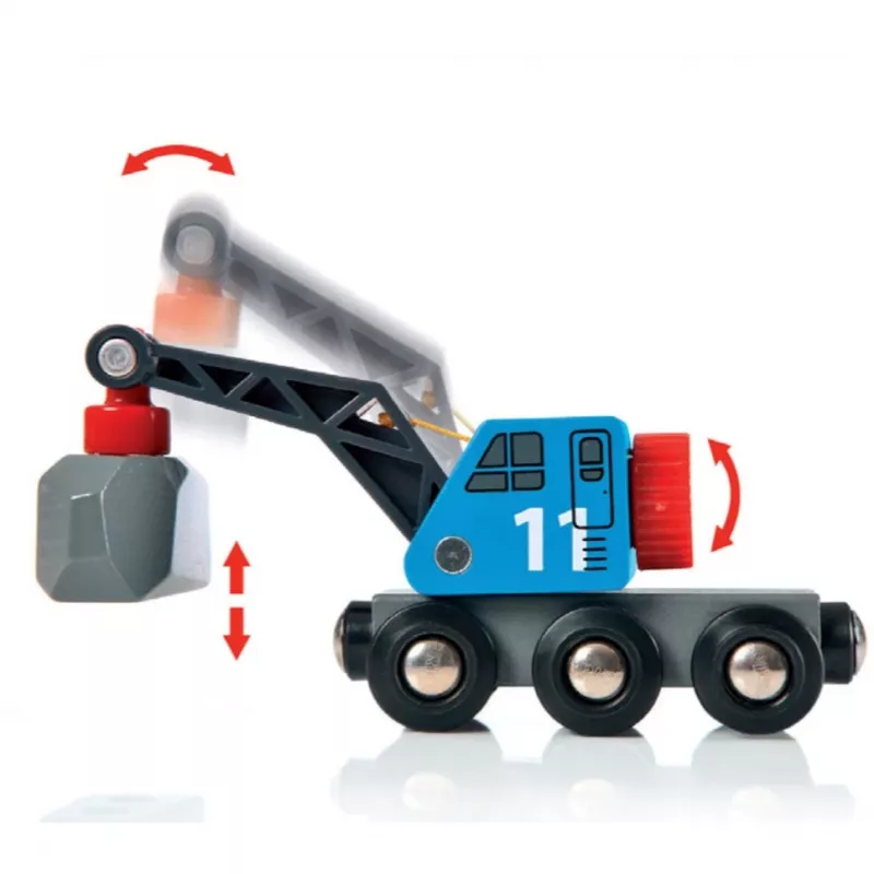 BRIO World Roads & Rails akmens pakrovimo rinkinys