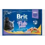 BRIT Premium Cat Fish Plate - Šlapias kačių maistas, filė padaže, 4 x 100 g pakeliai