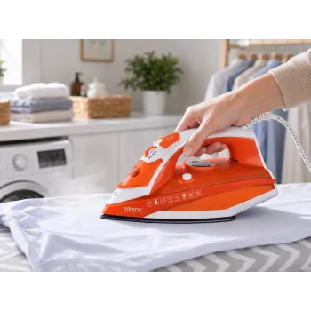 Brock BSI 5503 OR garinis lygintuvas 2600W keraminė padas oranžinis