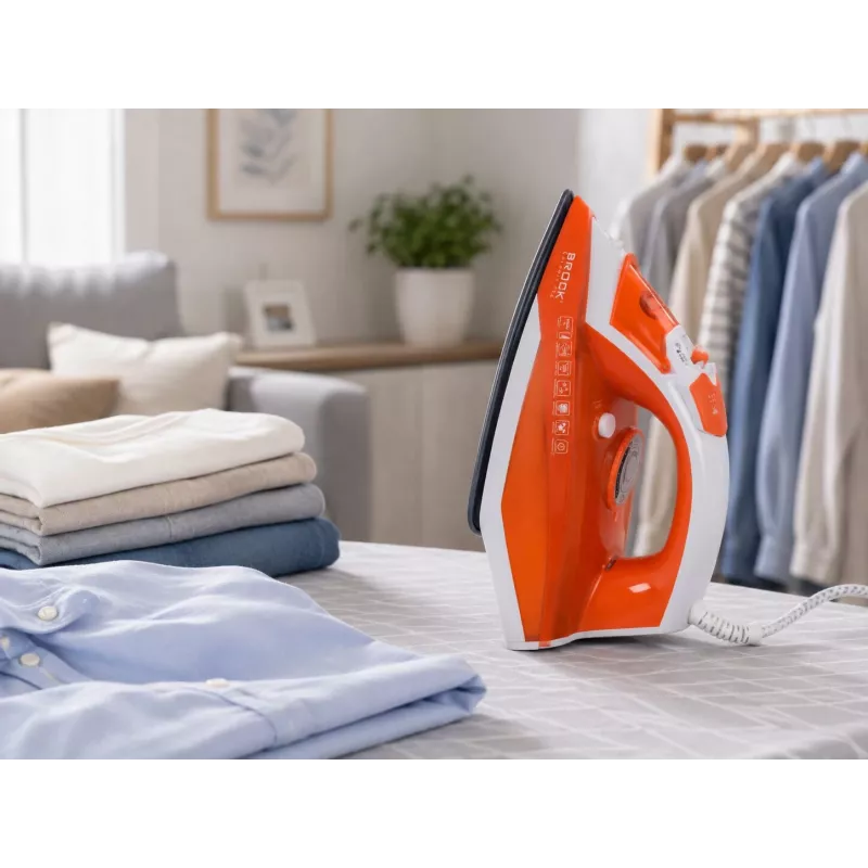 Brock BSI 5503 OR garinis lygintuvas 2600W keraminė padas oranžinis