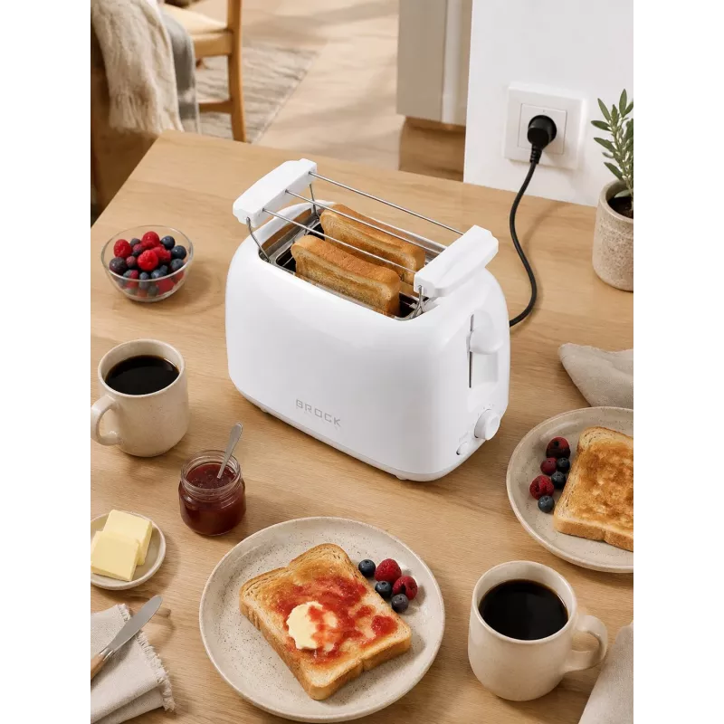 Brock BT 1008 WH 2 griežinėlių skrudintuvas 750W baltas