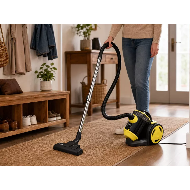 Brock BVC 8056 YT Cyclone be maišelio dulkių siurblys 800W juodas/geltonas