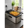 Brock DF 3001 SS gruzdintuvė 3,2L 2200W juoda/plieninė