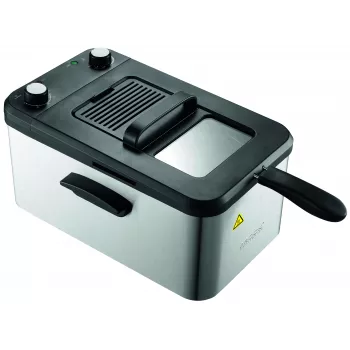 Brock DF 3001 SS gruzdintuvė 3,2L 2200W juoda/plieninė