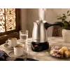 Brock ECP 105 elektrinis turkiškos kavos virimo aparatas, 300 ml, 800 W, juodas ir nerūdijančio plieno, 4 puodeliams, belaidis su 360° pagrindu