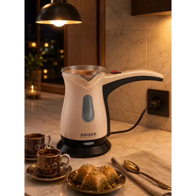 Brock ECP 106 turkiškos kavos virimo aparatas 0,5L 500W kreminės/ juodos spalvos