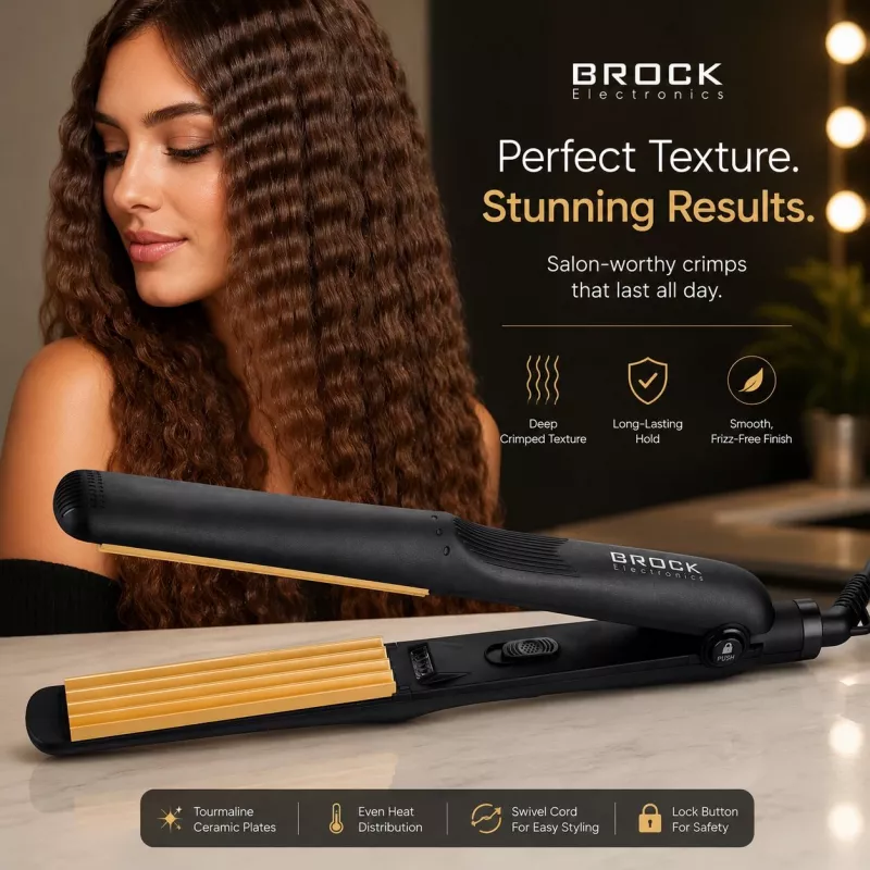 Brock HC 2001 BK keraminis plaukų garbanotuvas 25W juodas