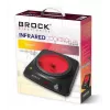 Brock HPI 3001 BK 1500W Viena elektrinė kaitlentė su ketaus plokšte ir reguliuojamu termostatu, juoda
