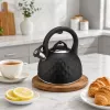 Brock MWK 003 BK La Cuisinette elektrinis virdulys 2,5 L 2200 W juodas/plieninis