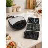 Brock SSM 2004 SS 3-in-1 sumuštinių, vaflių ir riešutėlių keptuvas, 750W, juodas/plieninis