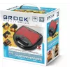 Brock SSM 6004 RD 4-in-1 sumuštinių/riešutų vaflių keptuvė ir grilis 750 W, raudona